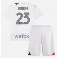 Dres AC Milan Fikayo Tomori #23 Preč pre deti 2023-24 Krátky Rukáv (+ trenírky)